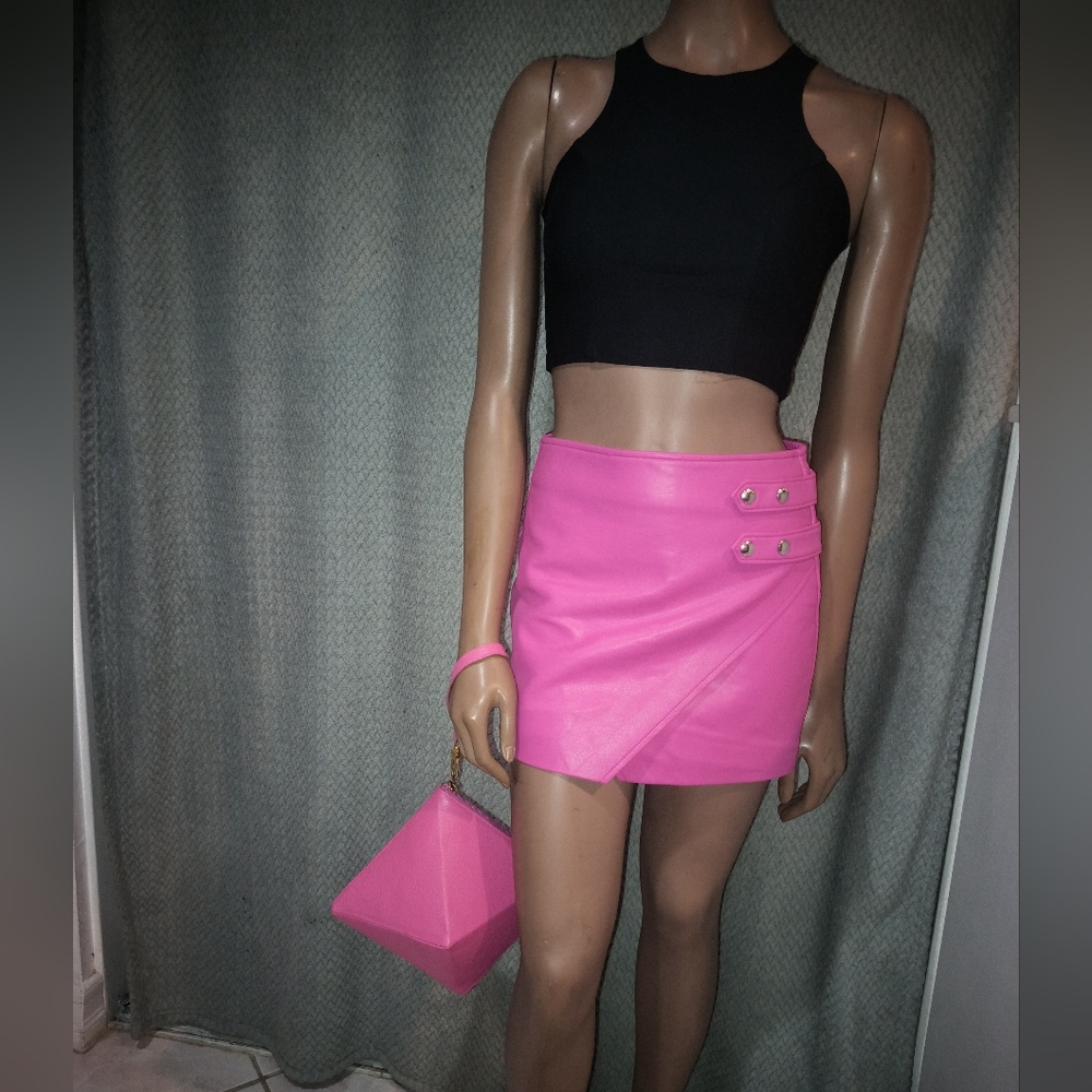 Casa Lopez Piramid Pebbled Leather Bag.